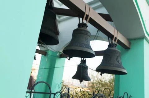 Bells on a belfry Stock Photos