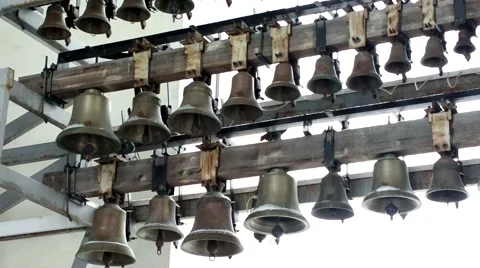 Bells in church. Stock Footage 55704384
