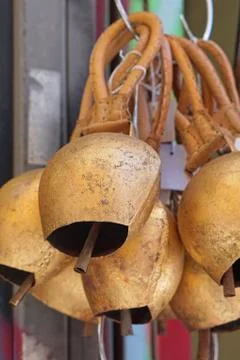 Bells for cows Foto stock