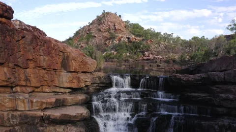 Bells Gorge located in the remote Kimberley of Western Australia Stock Footage 133399230