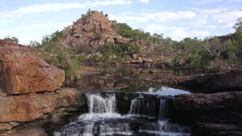 Bells Gorge located in the remote Kimberley of Western Australia Stock Footage 133399266