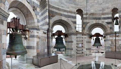 Bells Of Leaning Tower Pisa Italy Фото