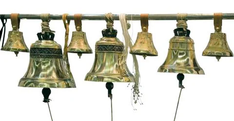 Bells from a monastery 스톡 사진
