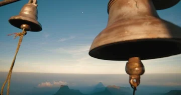 Bells on the mountain mountain Sri Pada Adam's Peak Video stock 85877150