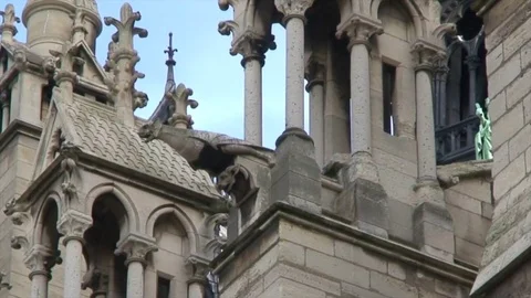 Bells of Notre Dame ringing in Paris, France Stockbeeldmateriaal 83963343