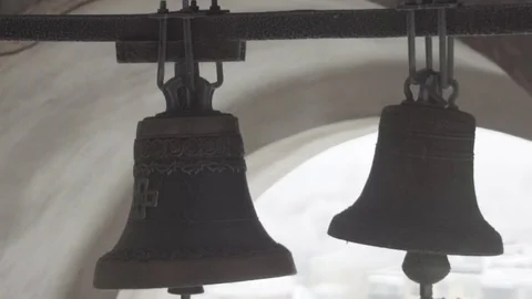 Bells in Orthodox bell tower 動画素材 71935609