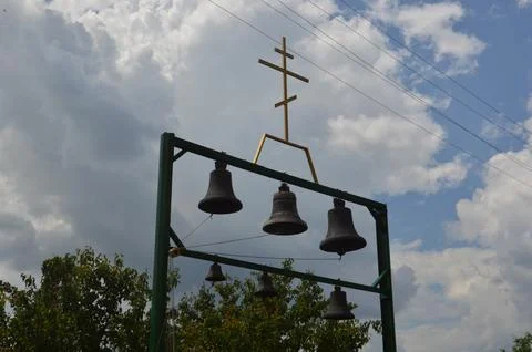 Bells in an Orthodox monastery Fotos de archivo