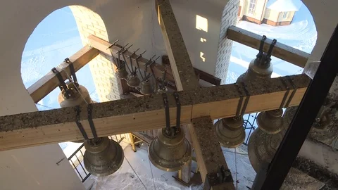 Bells of an orthodox temple Stock Footage 102620583