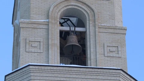 Bells of an orthodox temple Stock Footage 102623578
