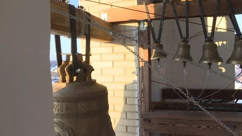 Bells of an orthodox temple Stock Footage 102625163