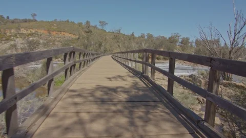 Bells Rapids Perth camera moving forward Stock Footage 115975685