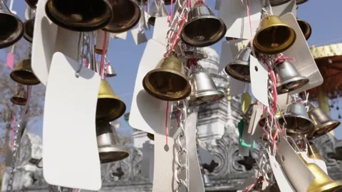 Bells in the temple Video stock 233261794