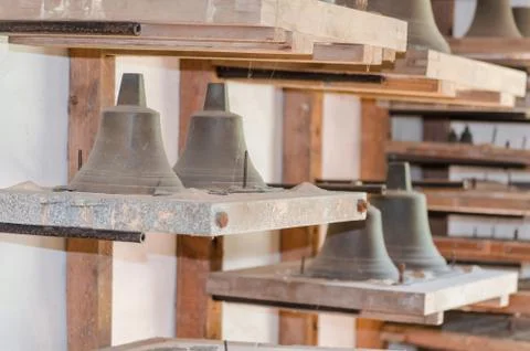 Bells of various sizes Stock Photos