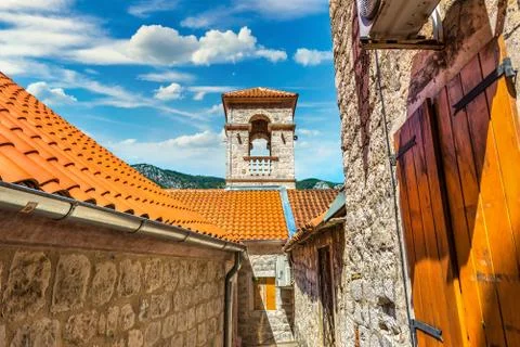 Belltower in Kotor Stock Photos