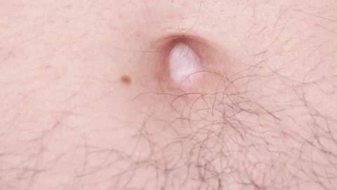 Belly button. Close up. Man. Anatomy. Stock Footage 151905253
