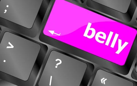Belly button on computer pc keyboard key イラスト素材