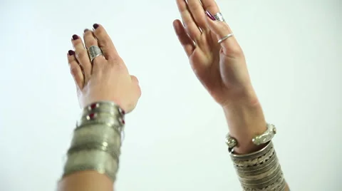 Belly dancer hands Stock Footage 1073388