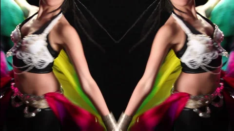 Belly dancer mix Stock Footage 1068983