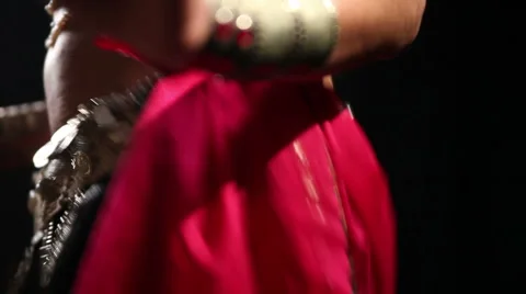 Belly dancer moving her hips Stock Footage 1066459
