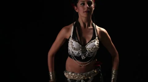Belly dancer sequence 4k Stock Footage 8684600
