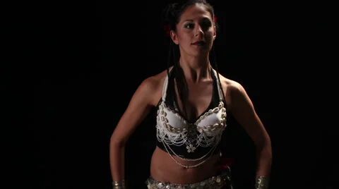 Belly dancer sequence Stock Footage 1076541