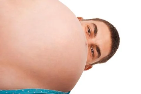 Belly with a head Stock Photos