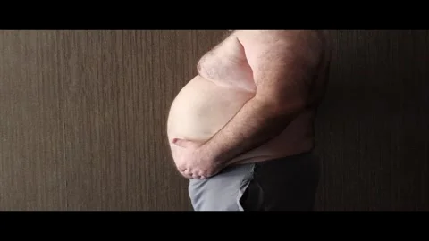 BELLY man Stock Footage 331298474