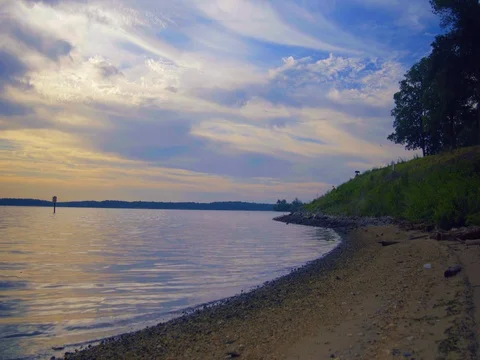 Belmont Beach Timelapse Stock Footage 75772342