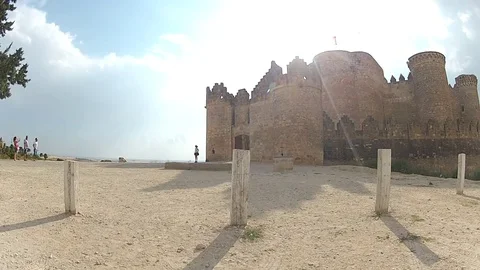 Belmonte castle attraction Stock Footage 78358293