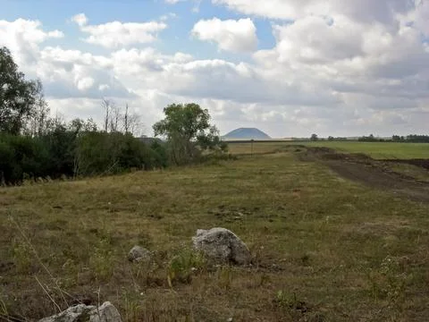 Beloretsky tract. Nature is in the way of the Beloretsky tract. Roads and lan Foto stock