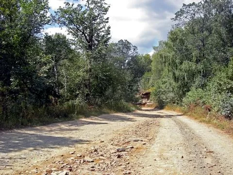 Beloretsky tract. Nature is in the way of the Beloretsky tract. Roads and lan Stock Photos
