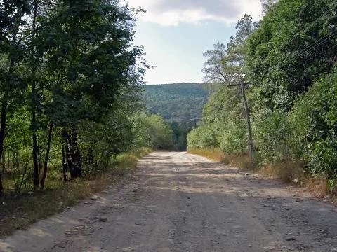 Beloretsky tract. Nature is in the way of the Beloretsky tract. Roads and lan Stock Photos