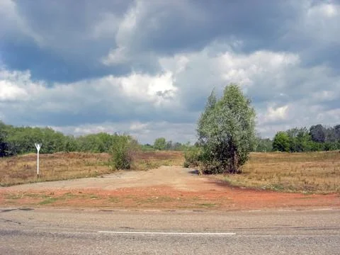 Beloretsky tract. Nature is in the way of the Beloretsky tract. Roads and lan Stock Photos