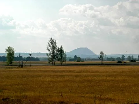 Beloretsky tract. Nature is in the way of the Beloretsky tract. Roads and lan Stock Photos