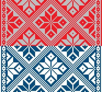 Belorussian ethnic ornament, seamless pattern. Vector Illustrazione stock