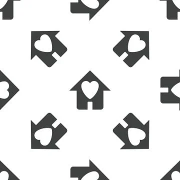 Beloved house pattern Stock Illustration