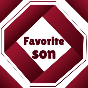 Beloved son Stock Illustration