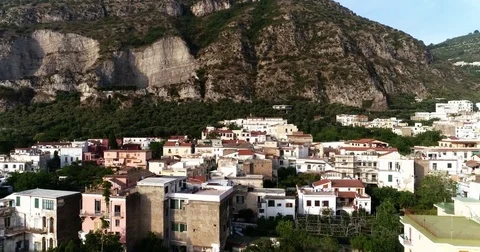 Below and  above a town Stock Footage 76992516