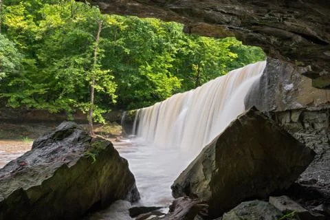 Below Anderson Falls Stock Photos
