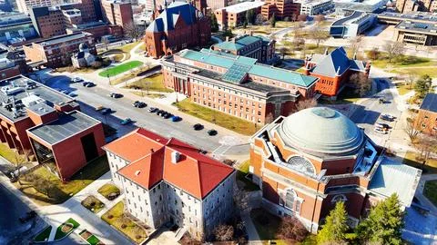Below are Blessed - SU Campus - Syracuse, NY 库存照片