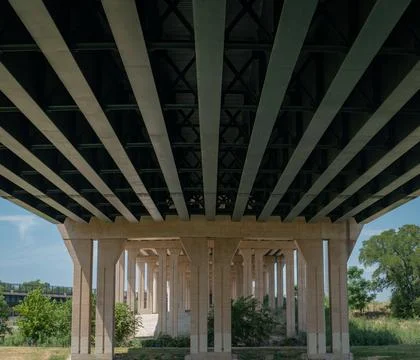 Below the Bridge Foto stock