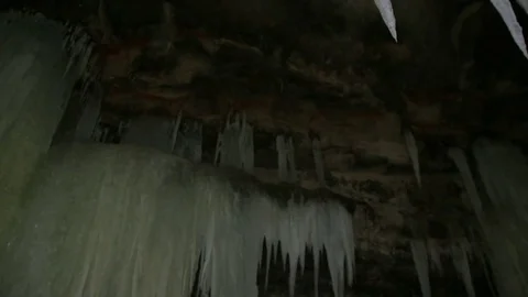 Below Icicle on Cave 動画素材 73059883