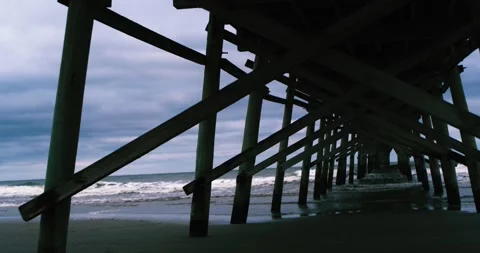 Below the Pier Stock Footage 253110356