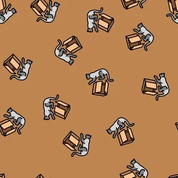 Below preposition english vector seamless pattern Ilustração Stock