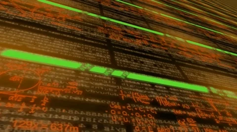 Below view - ulta dimension -  coding message - lines of data - information - Stock Footage 64870595