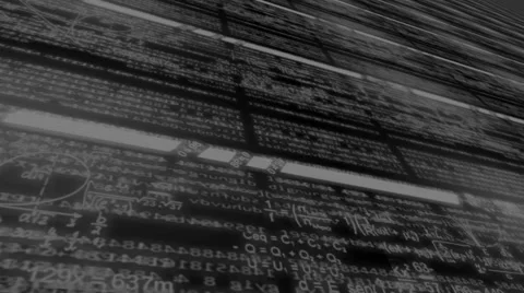 Below view - ulta dimension -  coding message - lines of data - information - Stock Footage 64871798