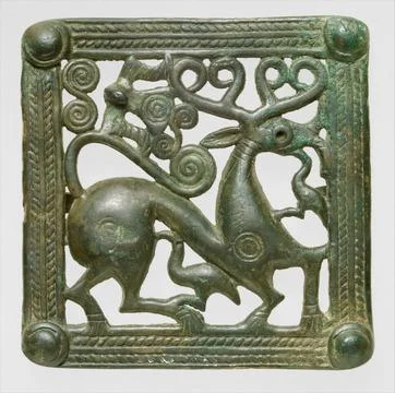 Belt clasp ca. A.D. 1st2nd century In the late second millennium B.C., the .. Stock Photos