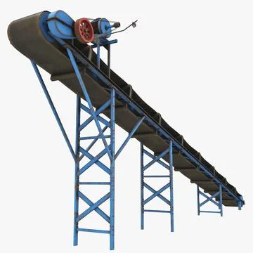 3D Model: Belt Conveyor ~ Buy Now #91429525 | Pond5