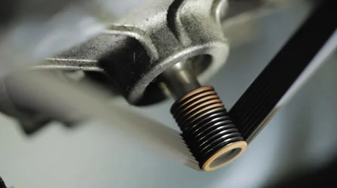 Belt drive. Stock Footage 30604674