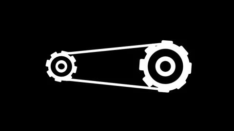Belt drive system Stock Footage 335609226